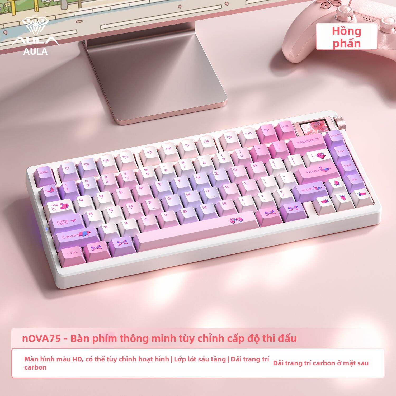 AULA | Bàn Phím Cơ Không Dây Ba Chế Độ Cho Gaming E-sports và Văn Phòng