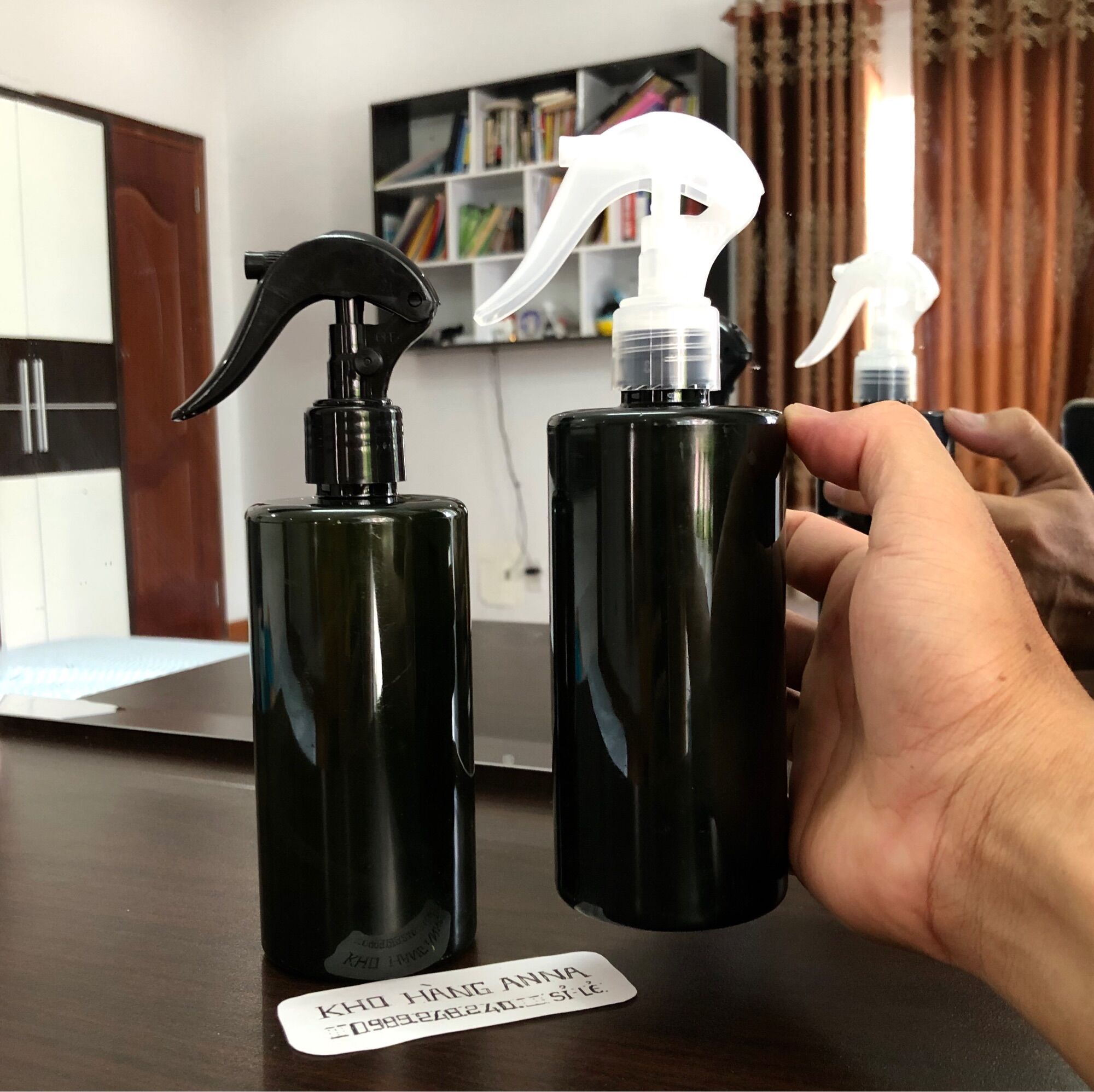 COMBO 10 Bình chai xịt sương 300ml xịt nước kháng khuẩn - Set 10 chai nhựa 300ml Chai màu Nâu / xanh lá / trong suốt / màu trắng xịt phun sương