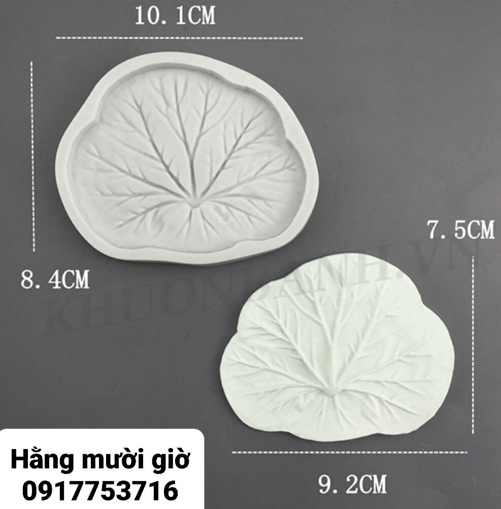 Khuôn silicon 4 lá sen