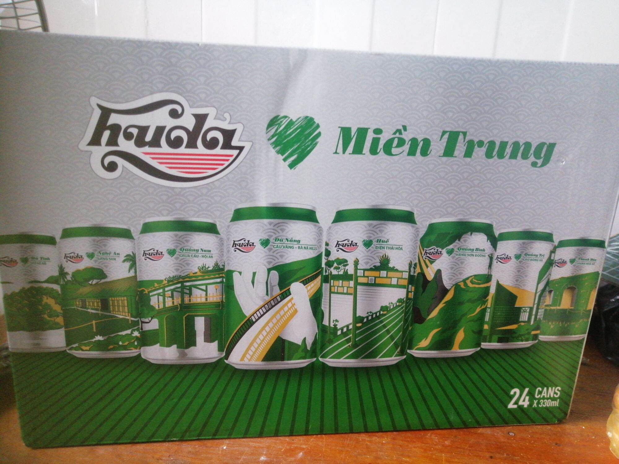 1Thùng Bia Huda Lon 330ml