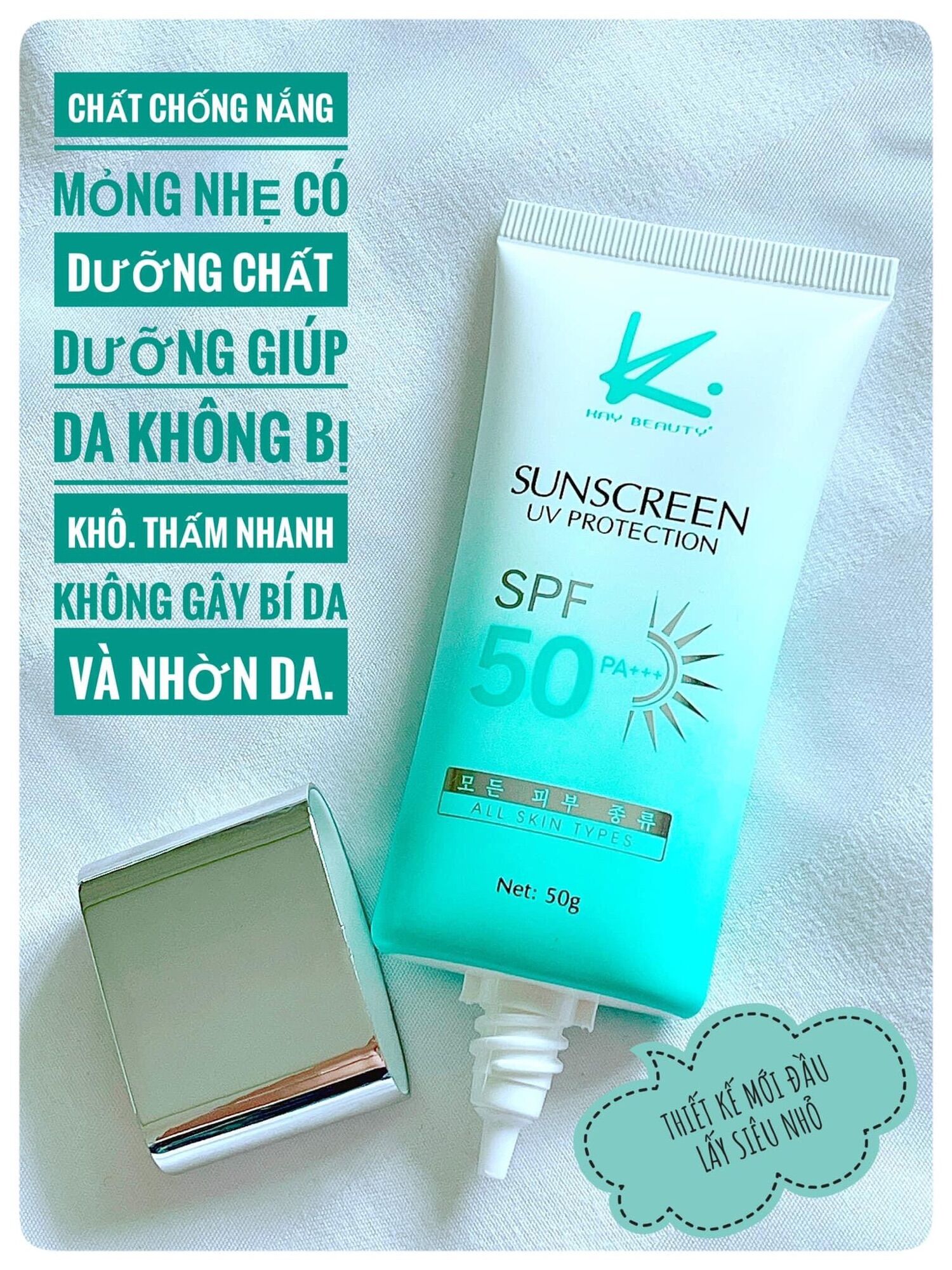Kem chống nắng siêu nhẹ da sunscreen kay beauty