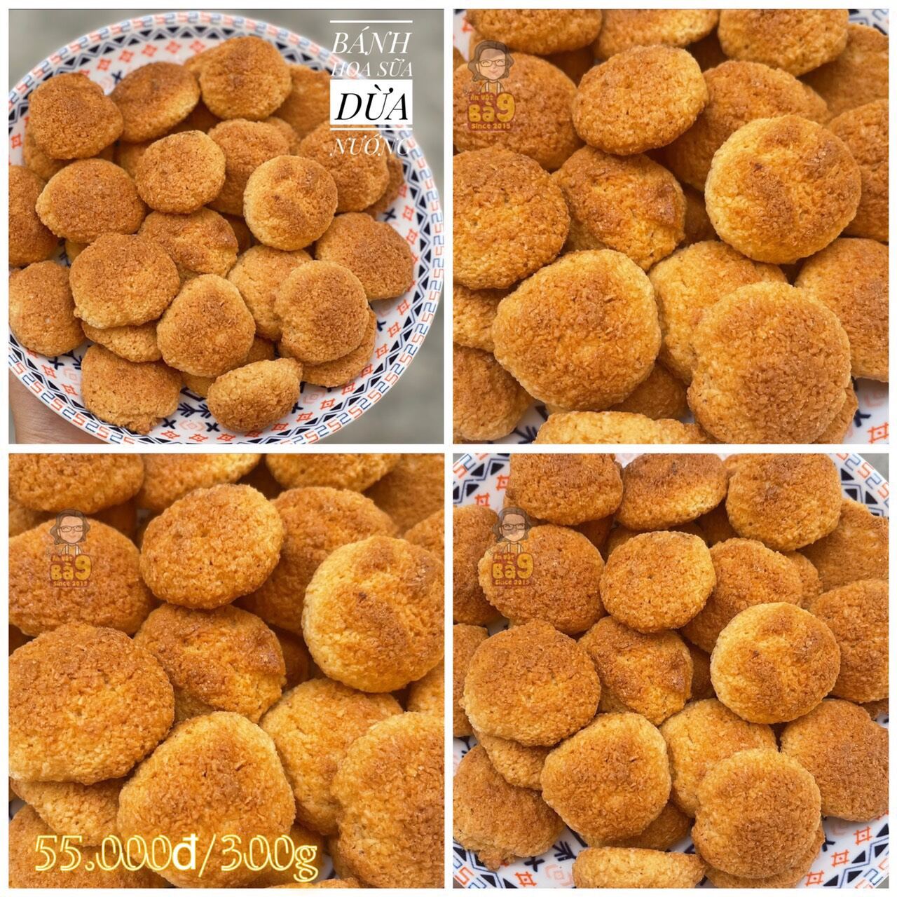 Bánh hoa sữa dừa nướng 300g