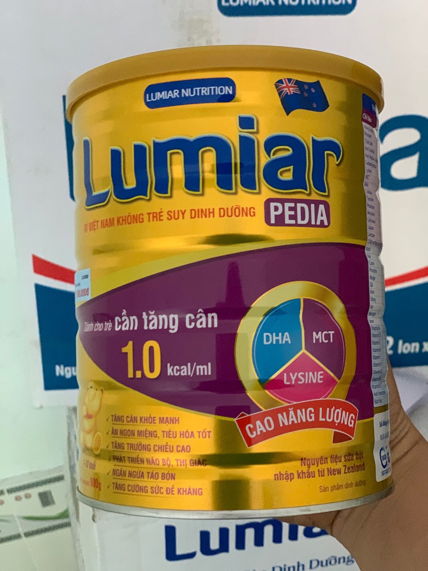 Sữa bột Lumiar Pedia 900g chuyên biệt cho bé Biếng Ăn.