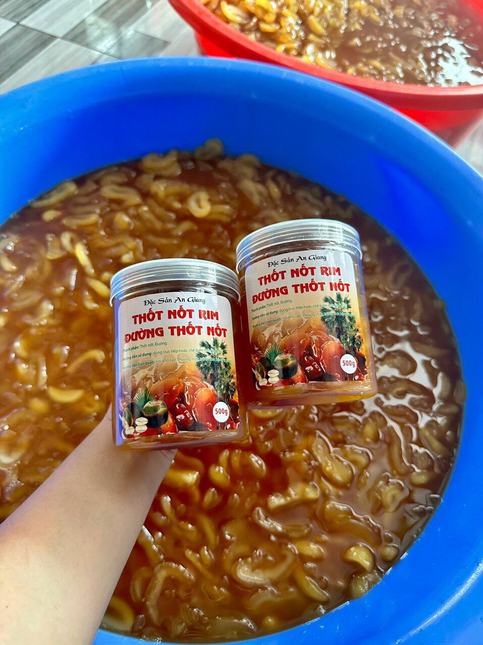 Thốt nốt rim đường thốt nốt hũ 500 gram