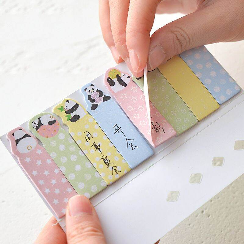 miếng dán ghi nhớ note sách hình thú dễ thương