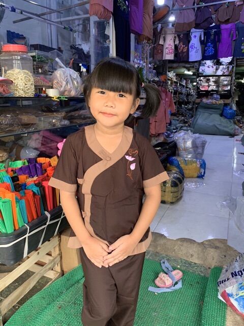 ĐỒ LAM ĐI CHÙA - MẪU BÉ TIM PHỐI KATE LOẠI 1