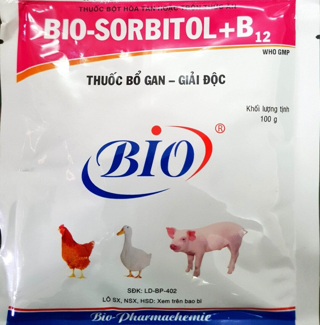 Bio Sorbitol B12 (100gr) - Bổ gan, giải độc gan sau điều trị, tăng cường chức năng gan cho gà đá, thú cưng