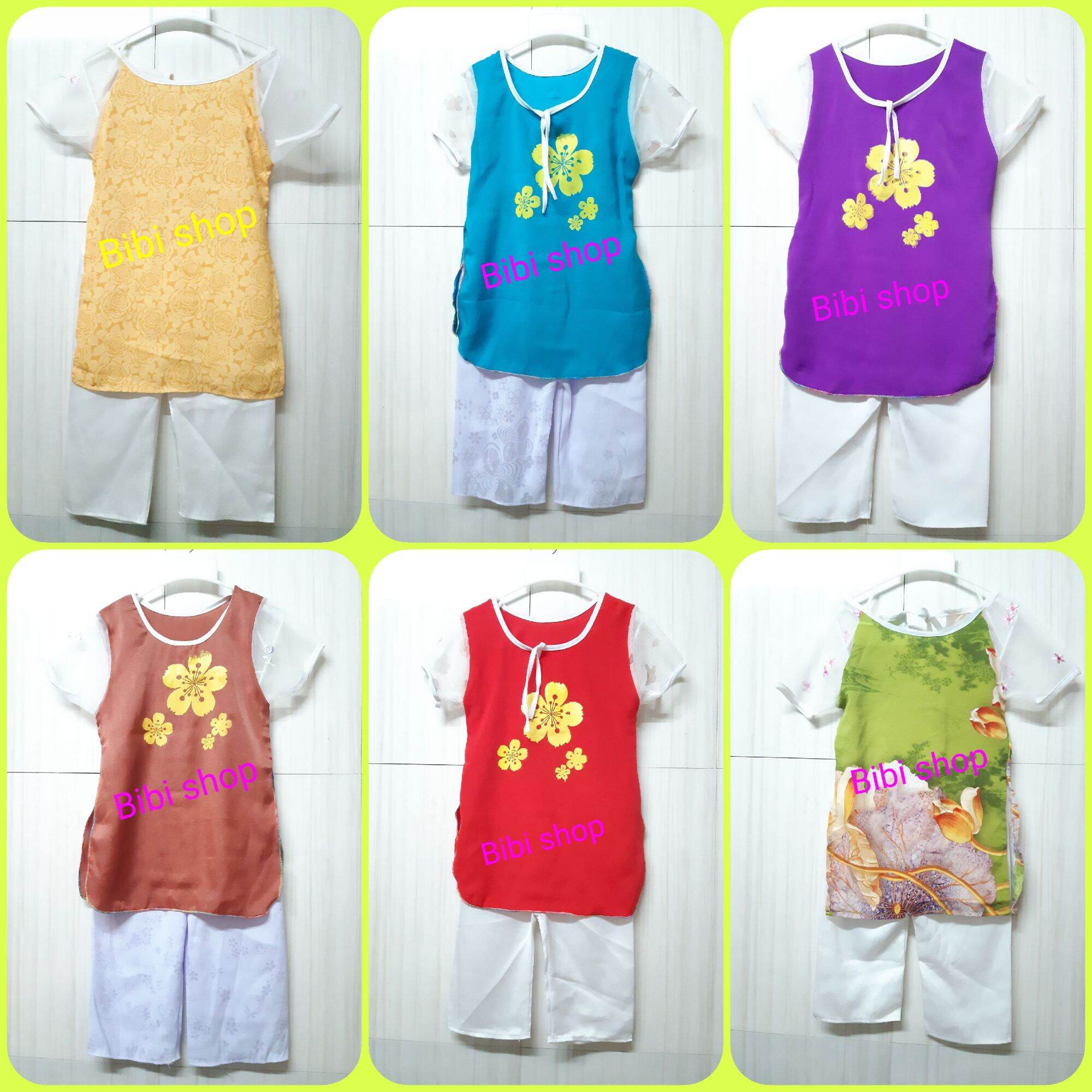 💥 2 Bộ áo dài Tết bé gái 12-18kg