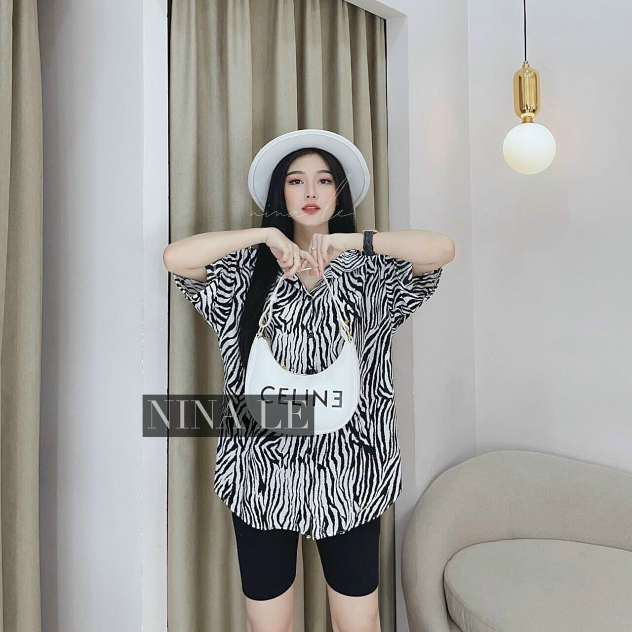Áo sơ mi họa tiết cộc tay chất đẹp