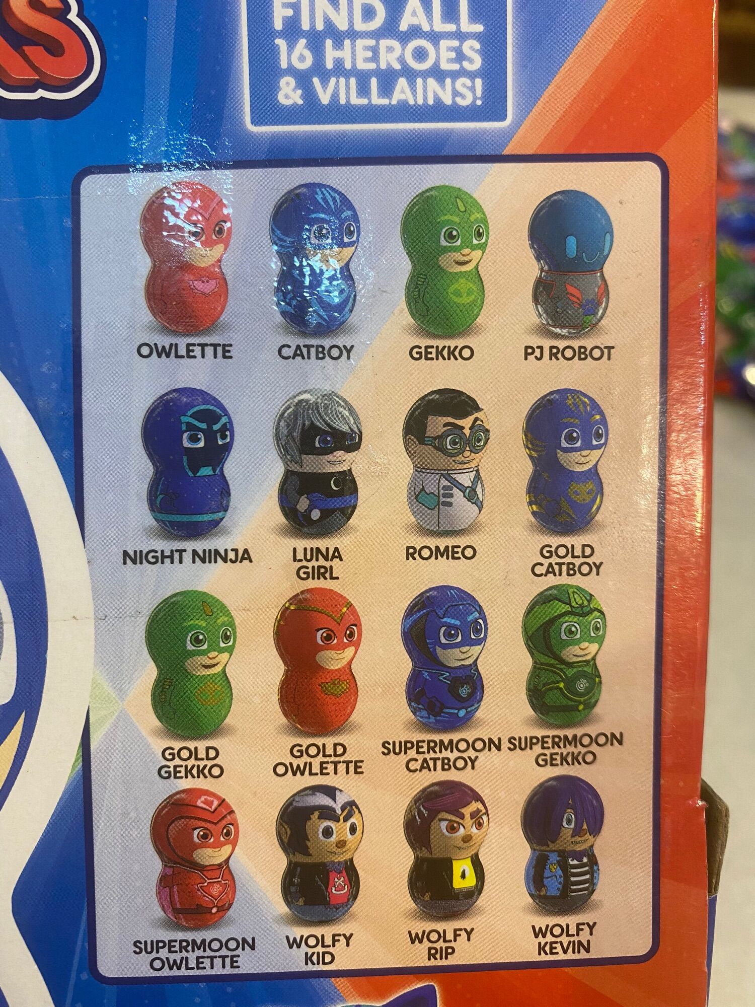 Kẹo Đồ Chơi Lật Đật PJ Masks Flipperz