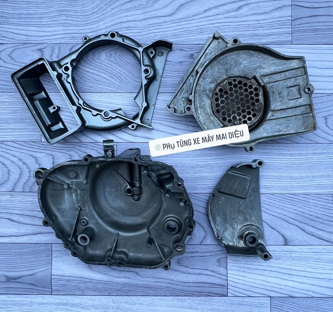 BỘ NẮP LỐC 4 MÓN (NỒI,LỬA,ĐUÔI CÁ) SPORT 110CC - 120CC (SPORT-XIPO-RGV-RGX-SATRIA)