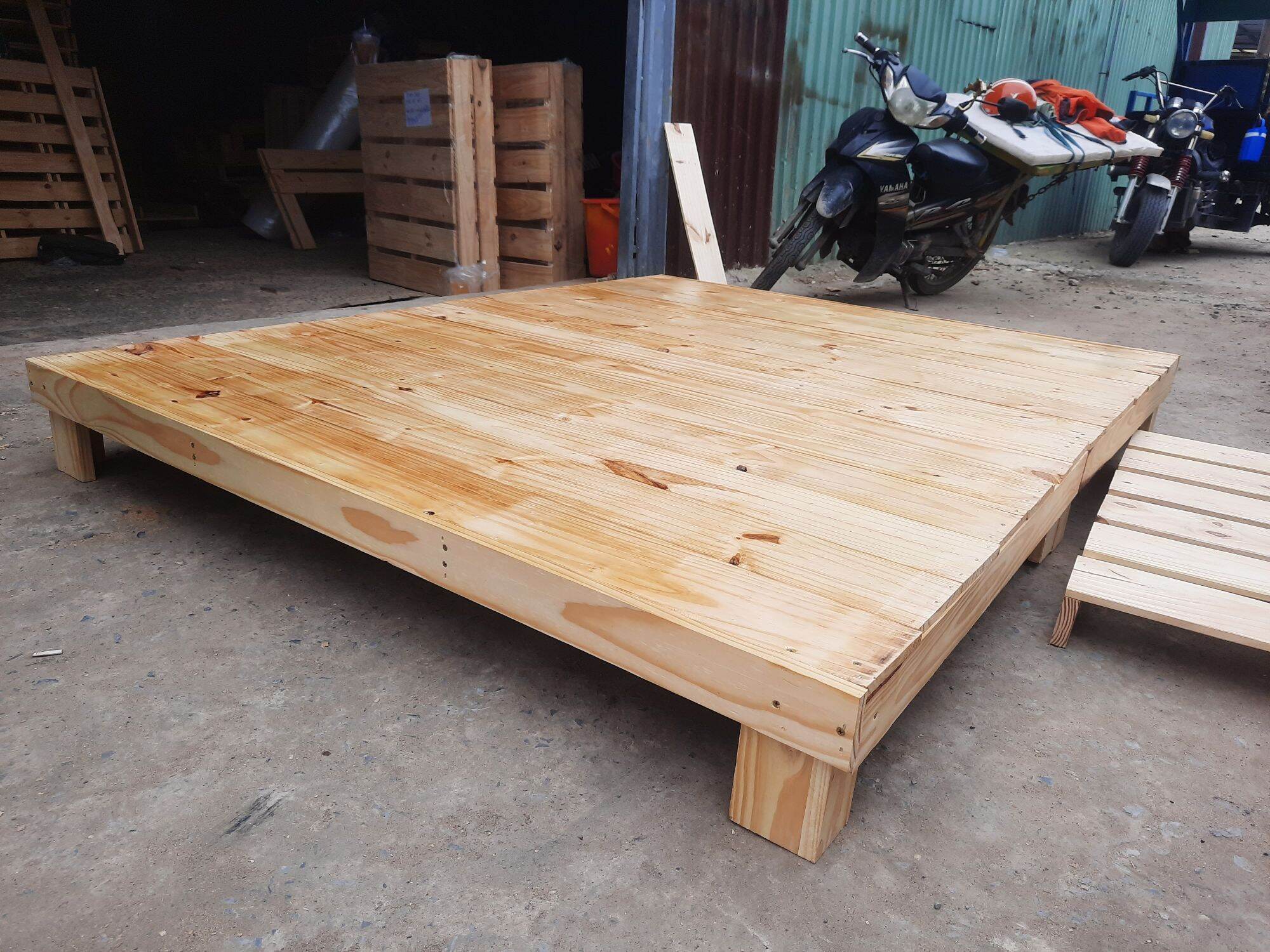 Giường hộp pallet 1m6