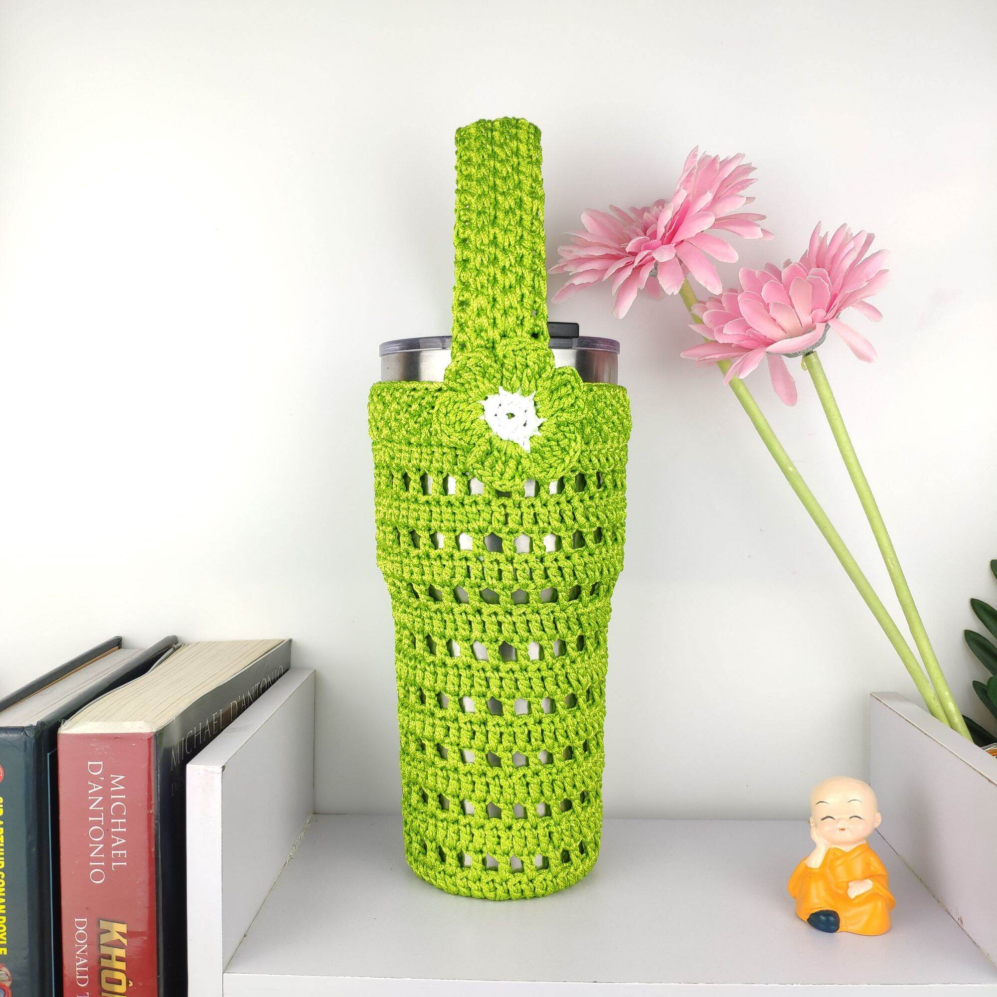 Túi đựng ly giữ nhiệt size 900ml sợi dù handmade