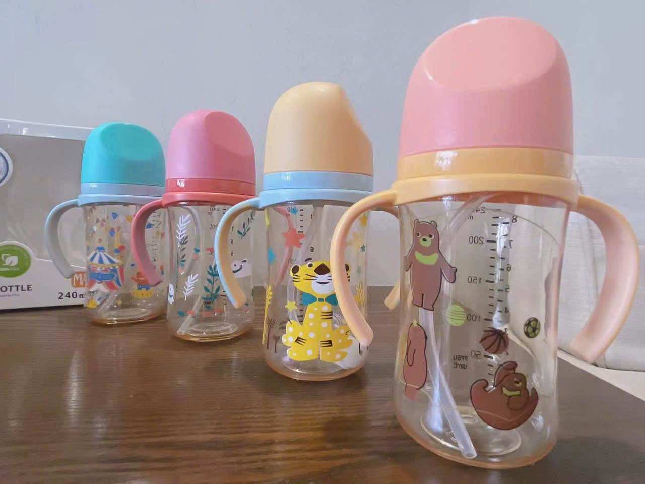 Bình sữa Baby PPSU Bottle 330ml cổ rộng (tặng van chống sặc)