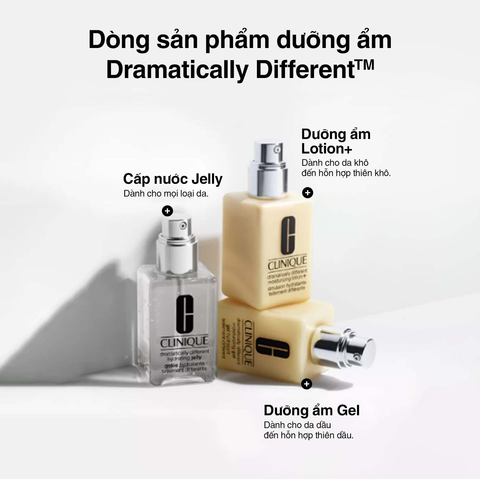 Kem dưỡng ẩm cân bằng Clinique Dramatically Different Moisturizing - Moisturizer 125ml (Gel - Jelly - Lotion)