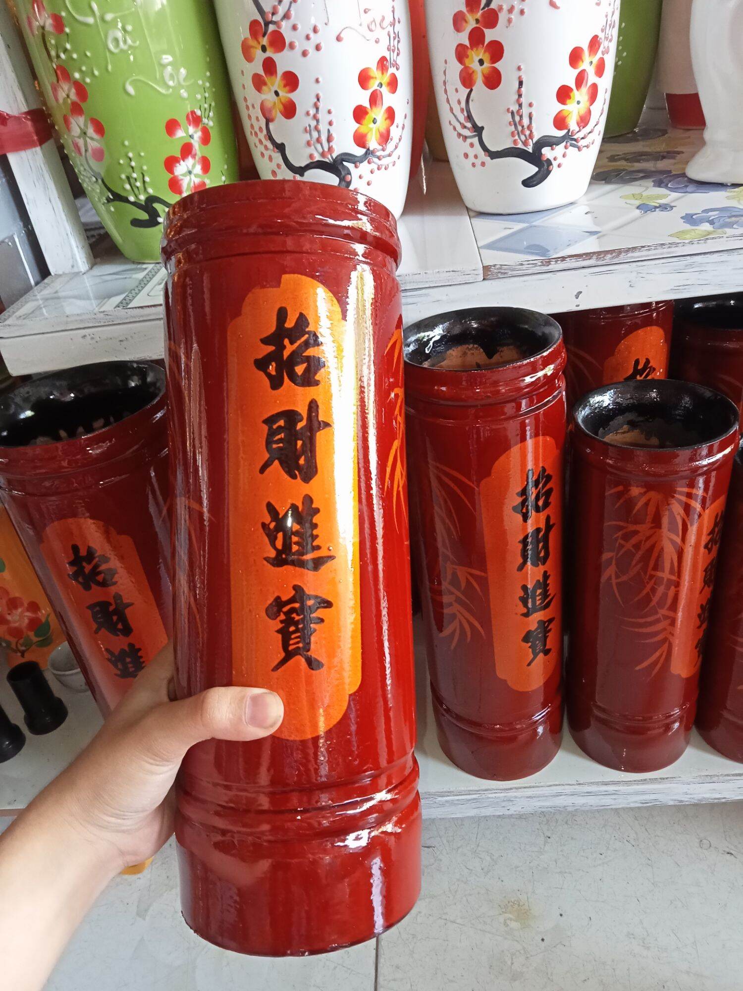 Ống cắm nhang bằng gỗ nhiều size