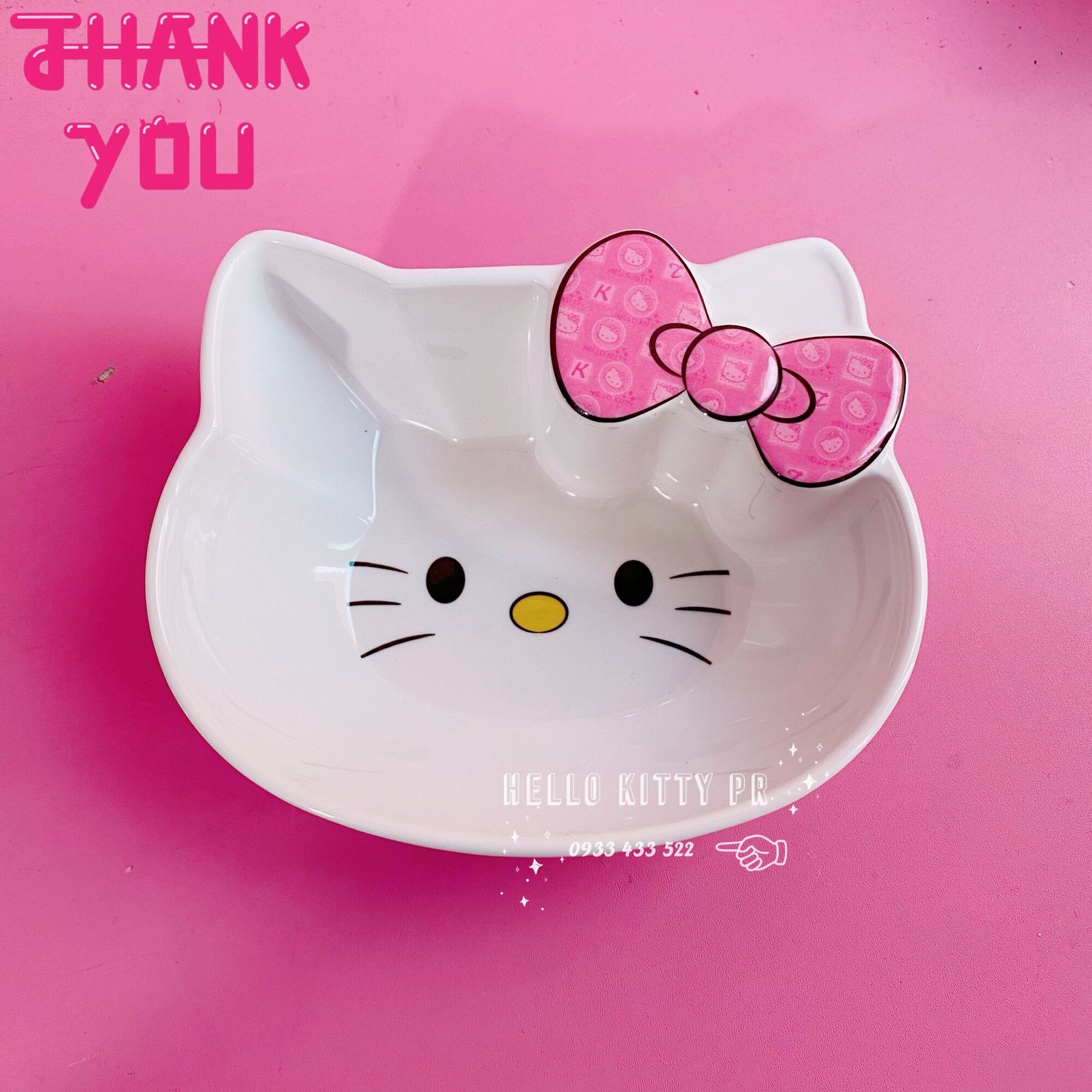 Chén dĩa 3D Hello Kitty