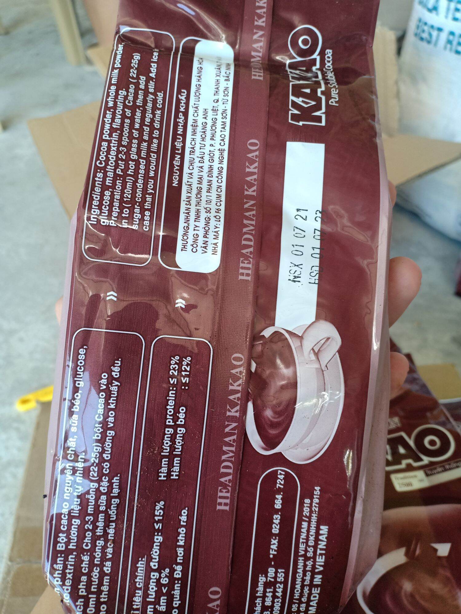 Bột KaKao Headman 500gr