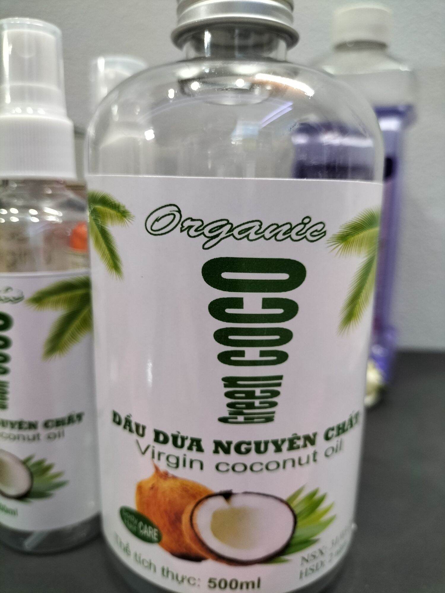 dầu dừa ép lạnh nguyên chất Green Coco 500ml