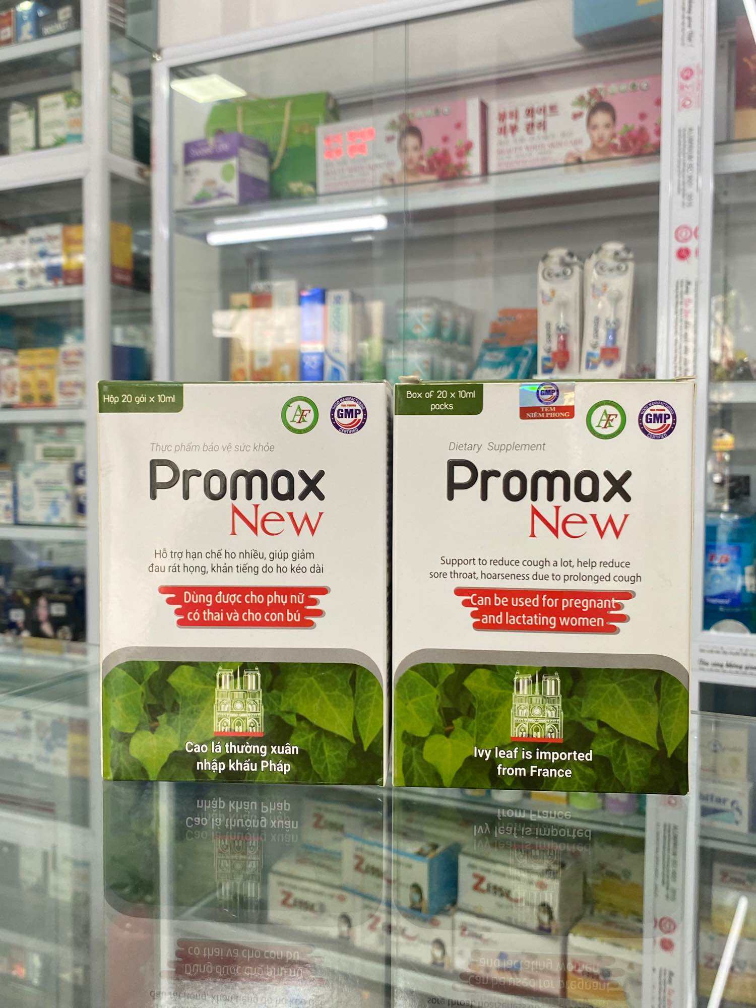 Siro ho Promax new chiết xuất từ cao lá thường xuân, giúp giảm ho hiệu quả