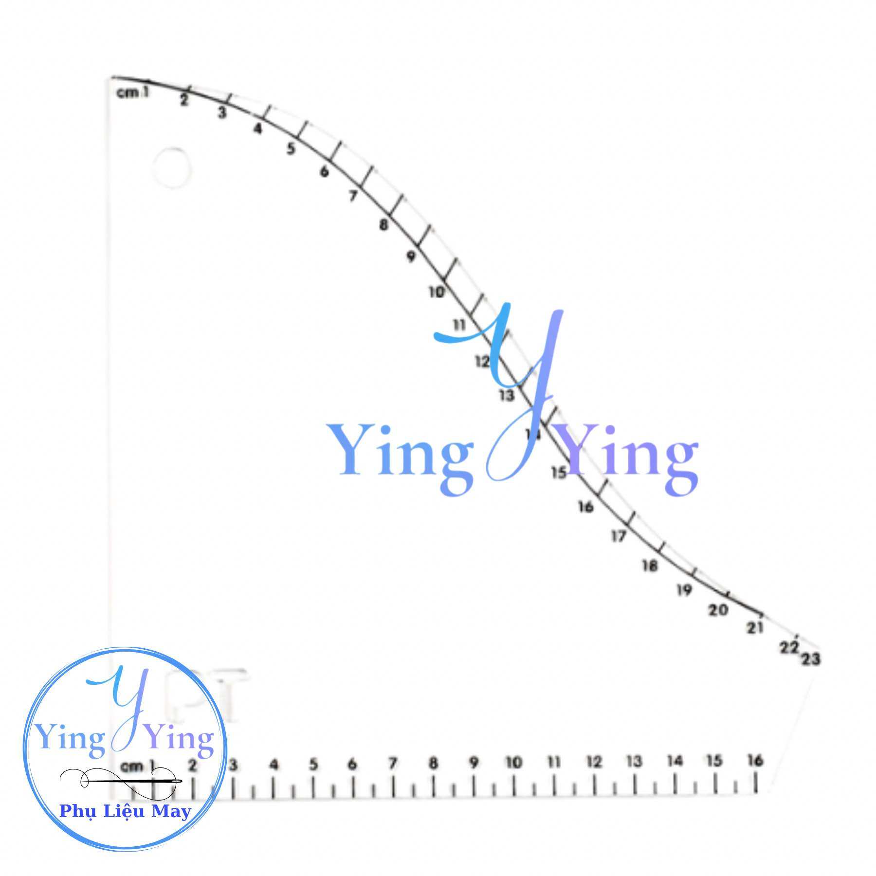 Thước Vẽ Tay Áo, Nách Áo, thước sử dụng trong ngành may mặc