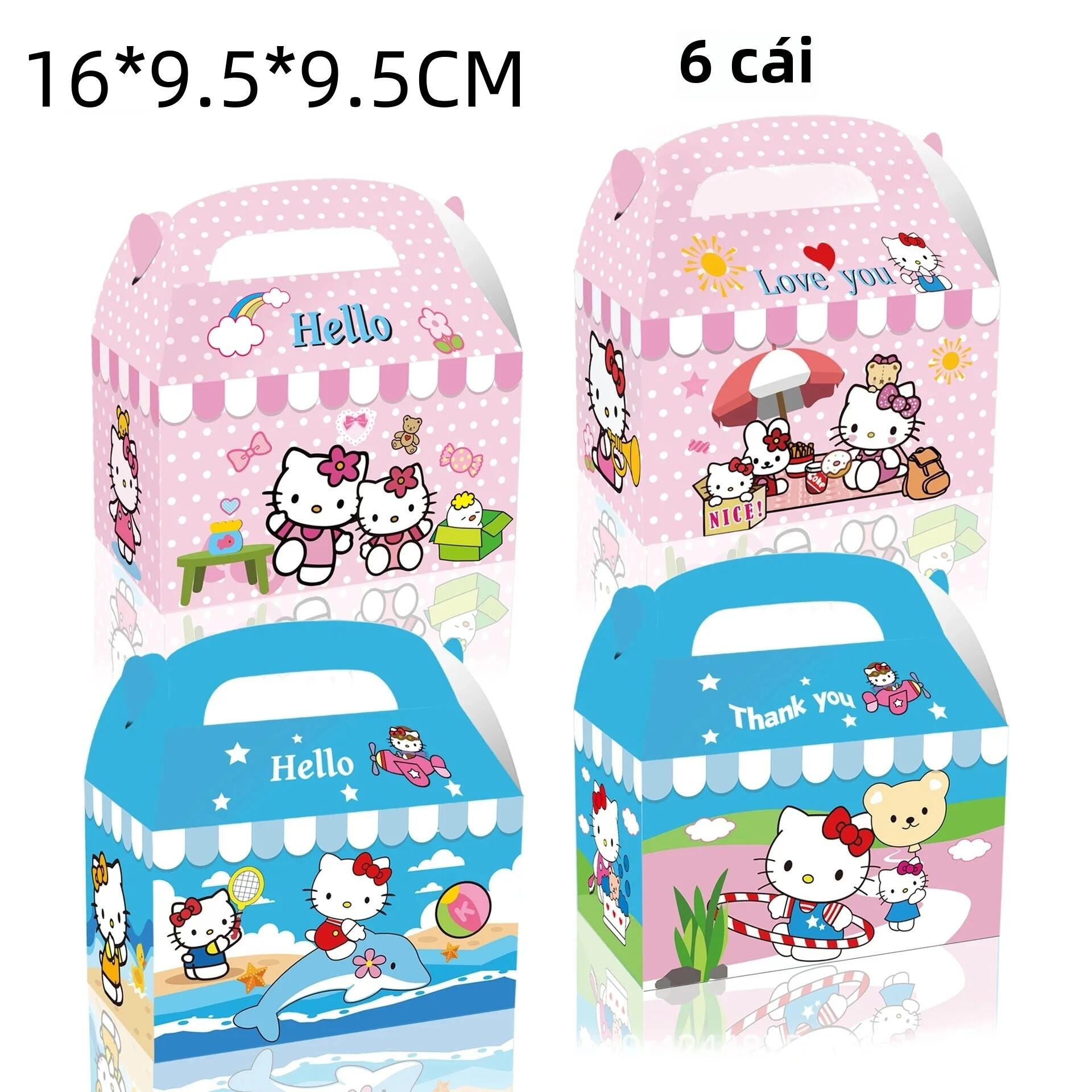 Mèo Kitty Dễ Thương Dán Trẻ Em Di Động Hộp Kẹo Trang Trí Bức Thư Tình Cảm Ơn Bạn Đảng Ủng Hộ Quà Tặn