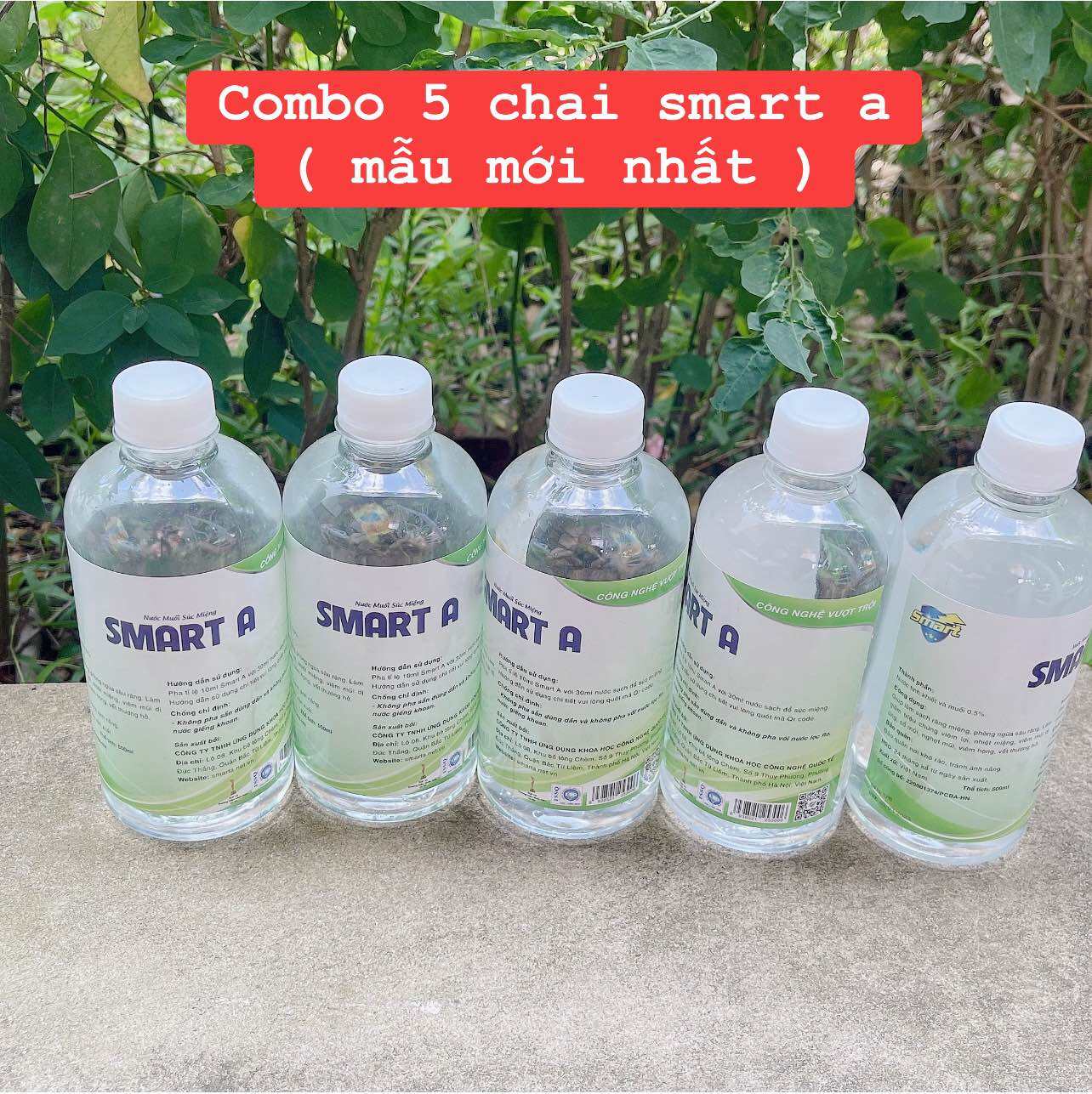 [Combo 5 chai] Dung dịch sát khuẩn Smart Anolyte (Nước A) khử khuẩn tay, bề mặt vết thương