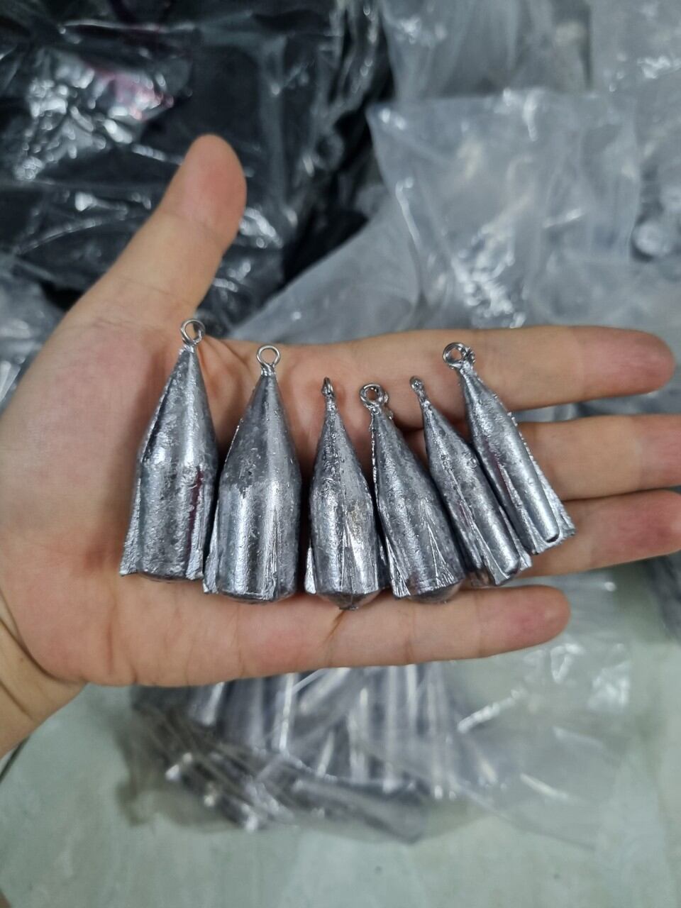 Chì câu cá móc hỏa tiễn cỡ 30g-> 50g->75g->100g