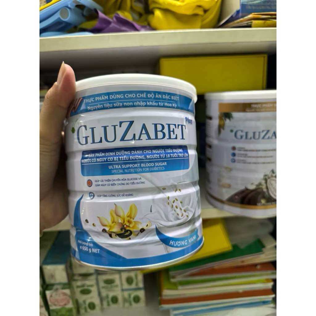 Sữa Gluzabet vị vani lon 800gr sữa tiểu đường Gluzabet