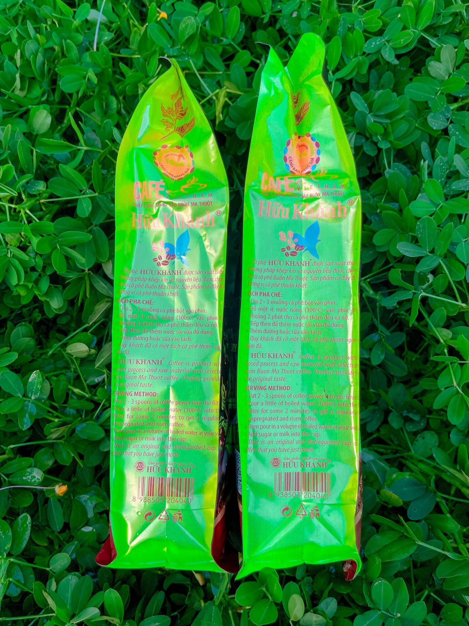 Combo 4 bịch cà phê HỮU KHÁNH - HK 2SAO (2kg)