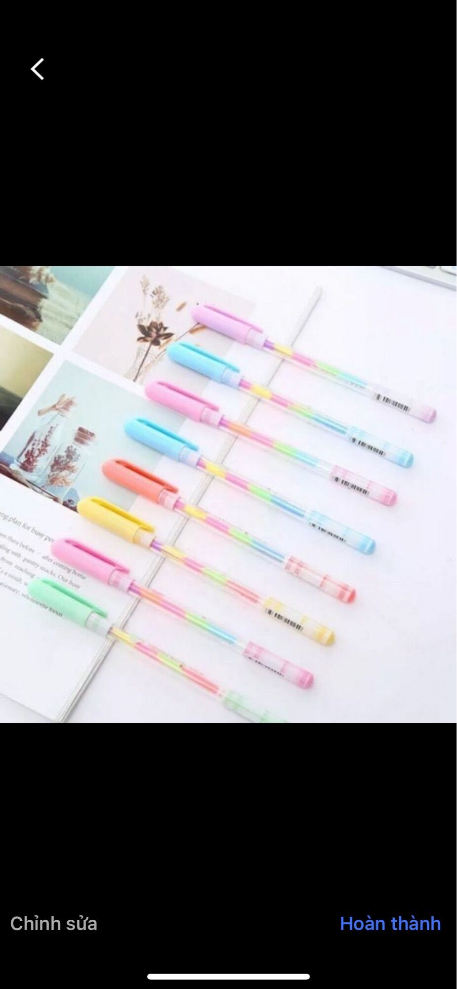 [HCM]Bút nhũ kim tuyến nhiều màu vĩ 6 cây