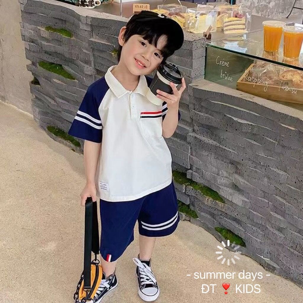 Bộ bé trai bé gái cộc tay hè 8-28kg