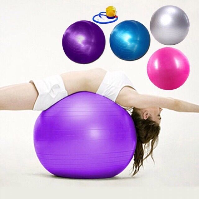 BÓNG TẬP YOGA BROSMAN SIZE 65CM TRƠN ( HÌNH TẠI SHOP)