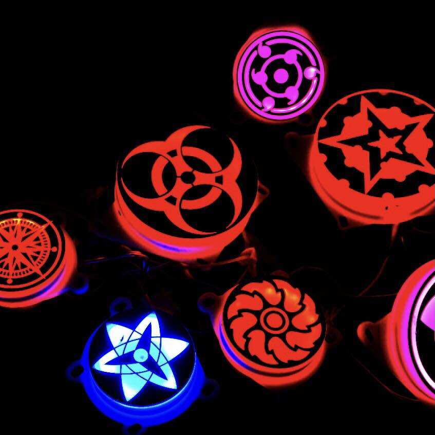 Mặt led xoay sharingan 12v gắn lé bi cầu demi đèn pha