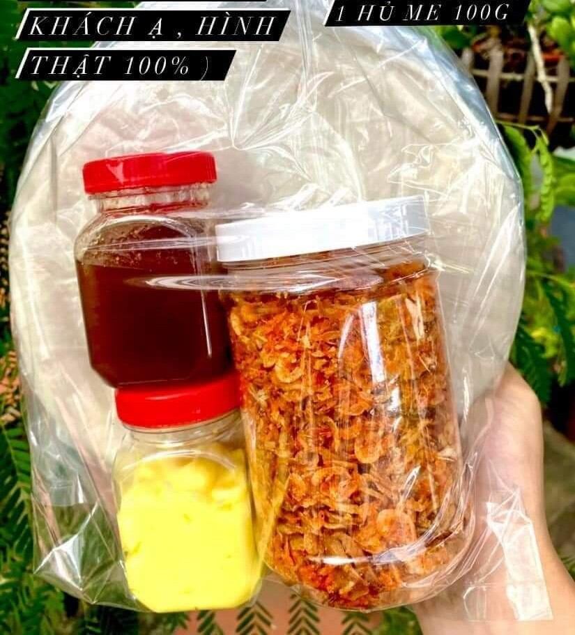 COMBO 500 Bánh phơi sương ,hủ muối tép hành phi loại 1,hủ bơ béo ngậy,hủ sốt me cay y hình