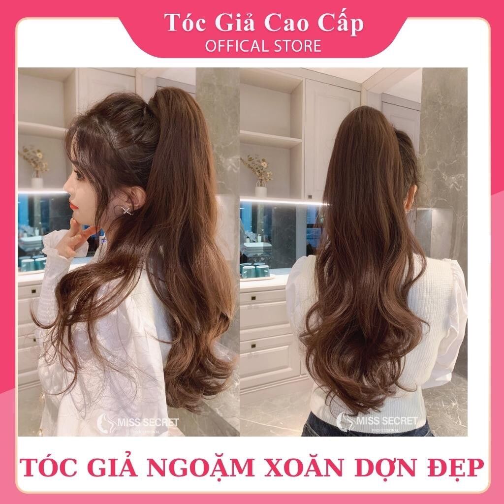 Tóc giả xoăn đuôi dài ngoặm chịu nhiệt tốt ❇️