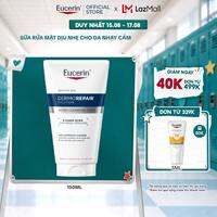 Sữa rửa mặt dịu nhẹ cho da nhạy cảm Eucerin Dermorepair Solution Amino Cleansing Foam 150ml