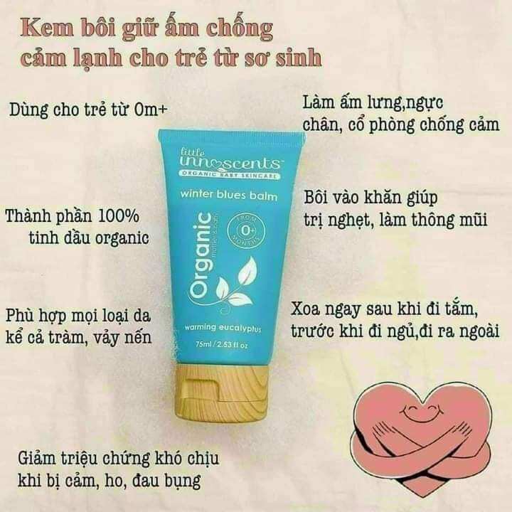 Kem bôi giữ ấm ngực chống cảm organic