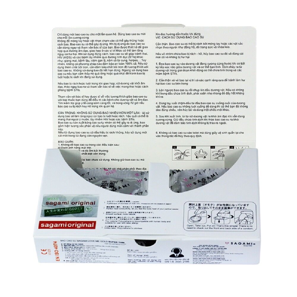 Bao Cao Su Sagami Xtreme Superthin (Hộp 10 Chiếc)