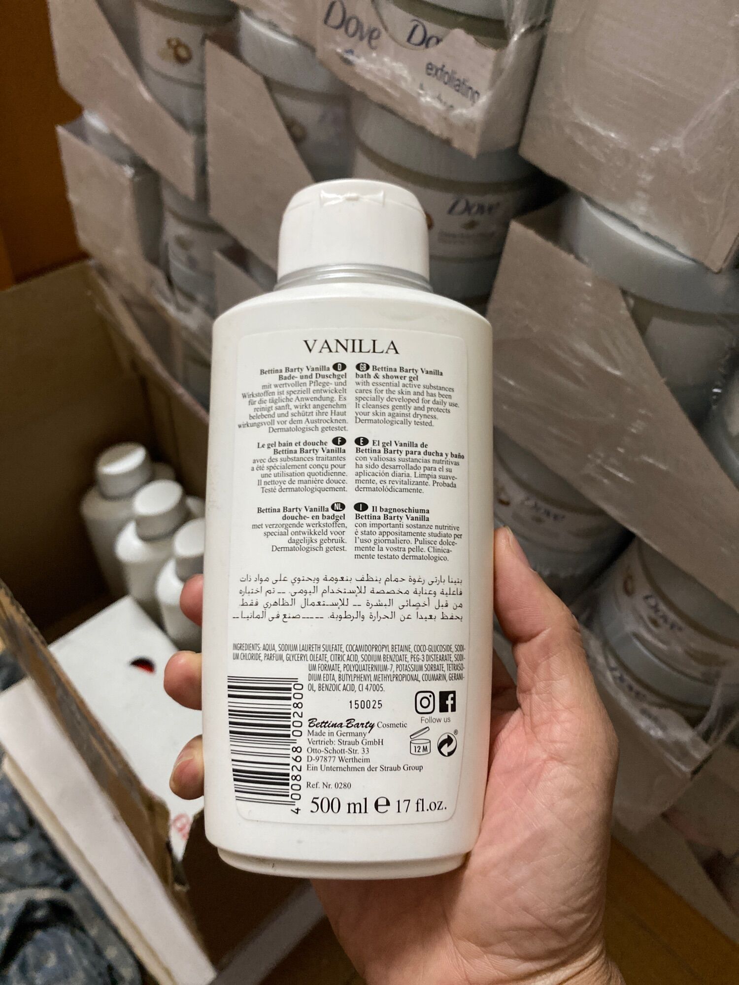 Sữa tắm hương nước hoa Vanilla Đức 500ml
