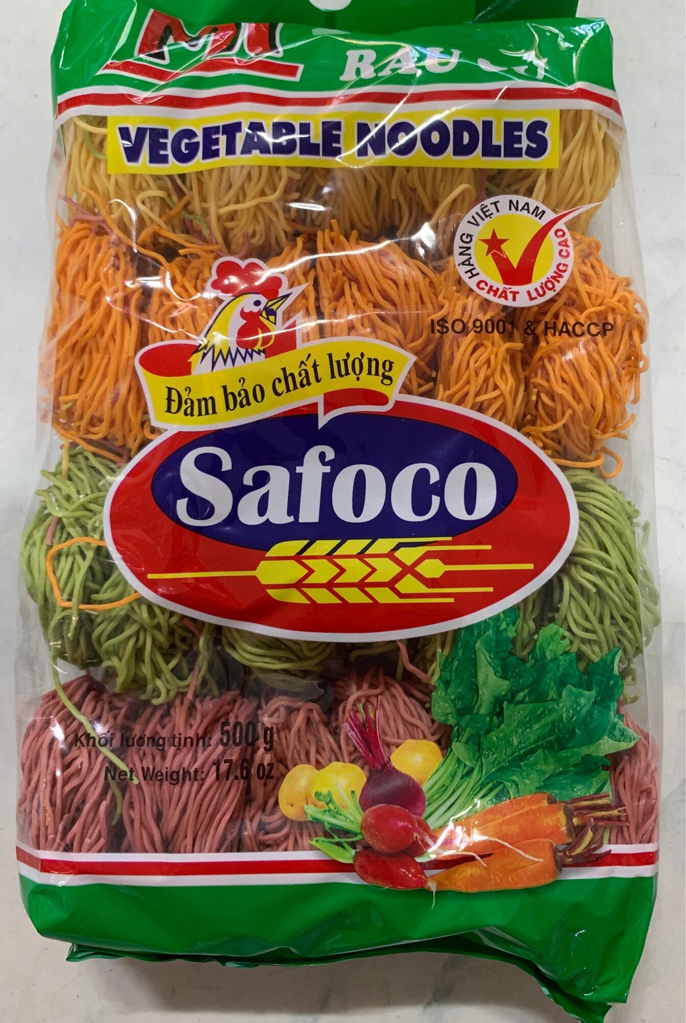 MÌ RAU CỦ SỢI NHỎ SAFOCO 500gram