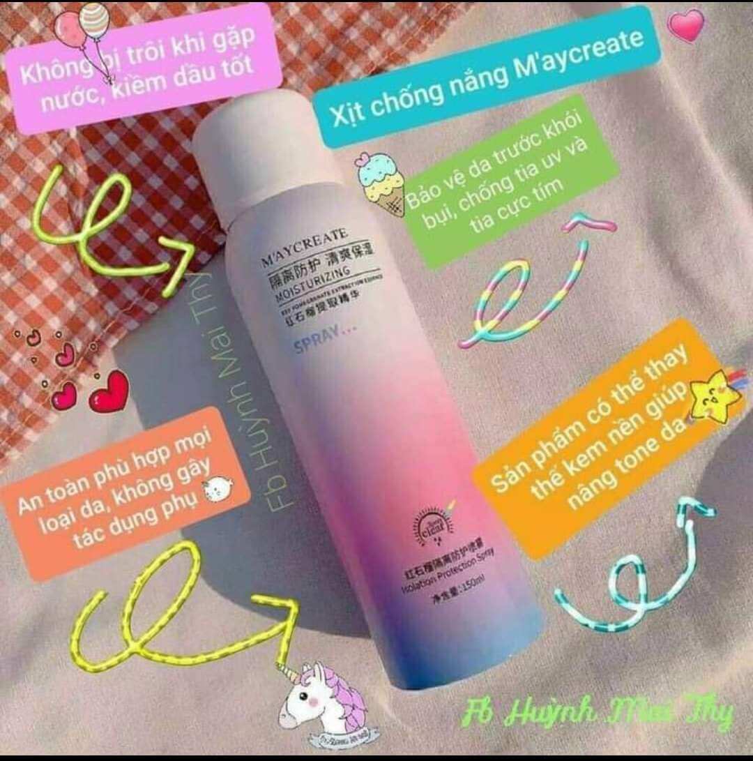 Xịt chống nắng maycreate