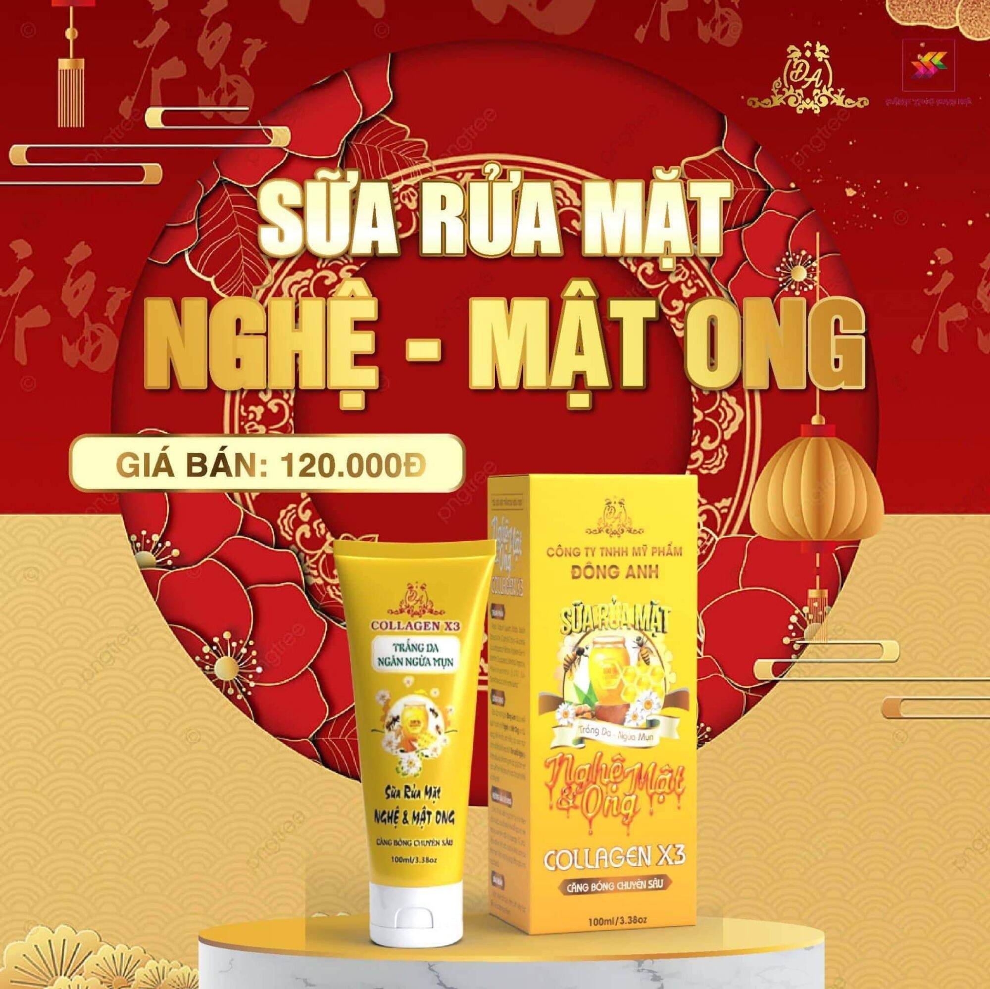 Sửa rửa mặt nghệ mật ong