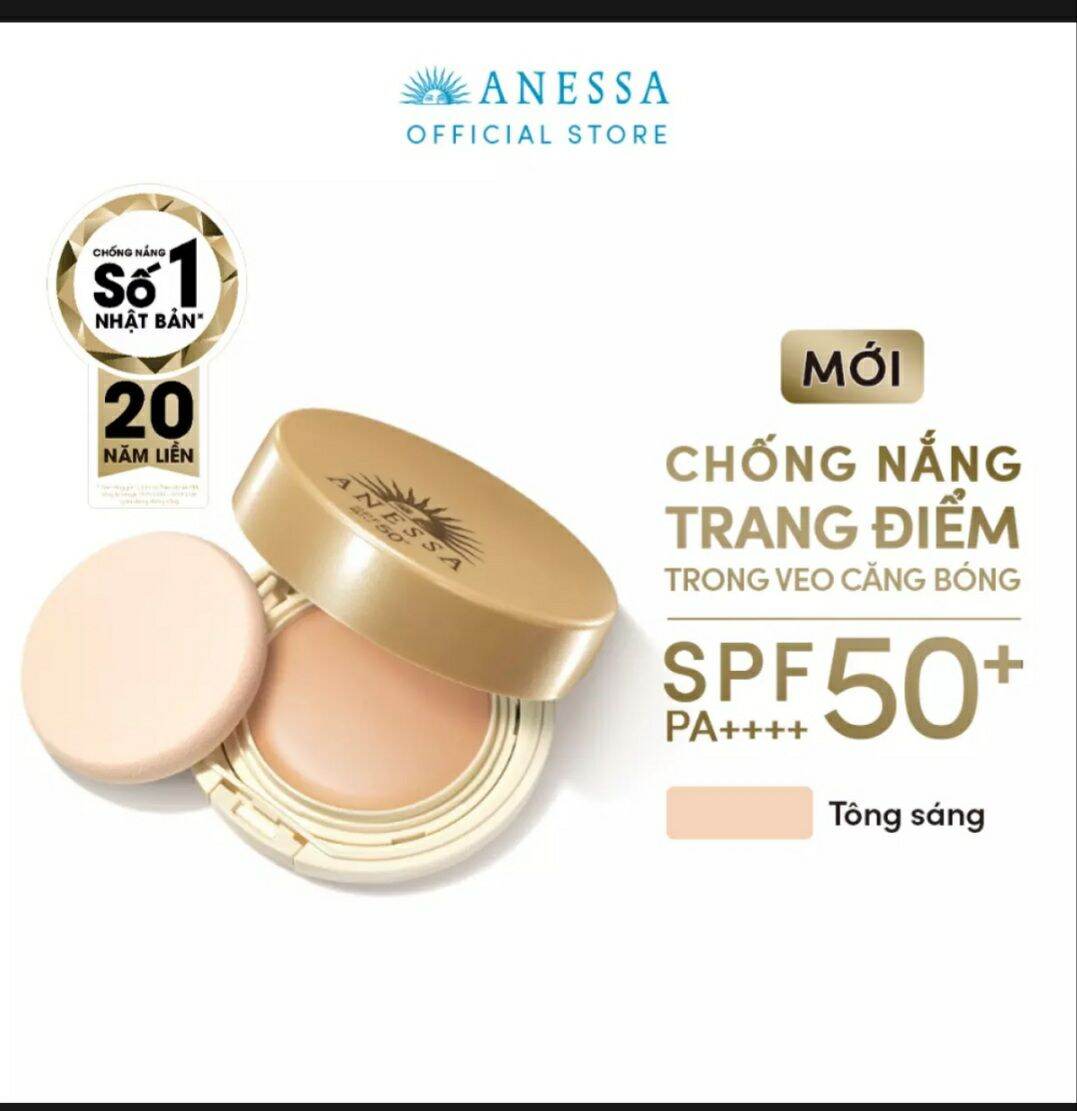 Kem nền anessa trang điểm chống nắng dạng nén 10g
