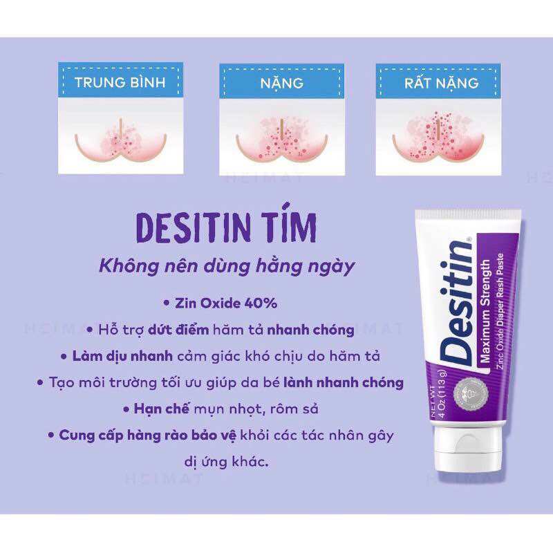 Kem bôi hăm da cho bé DESITIN tuýp 113g Mỹ