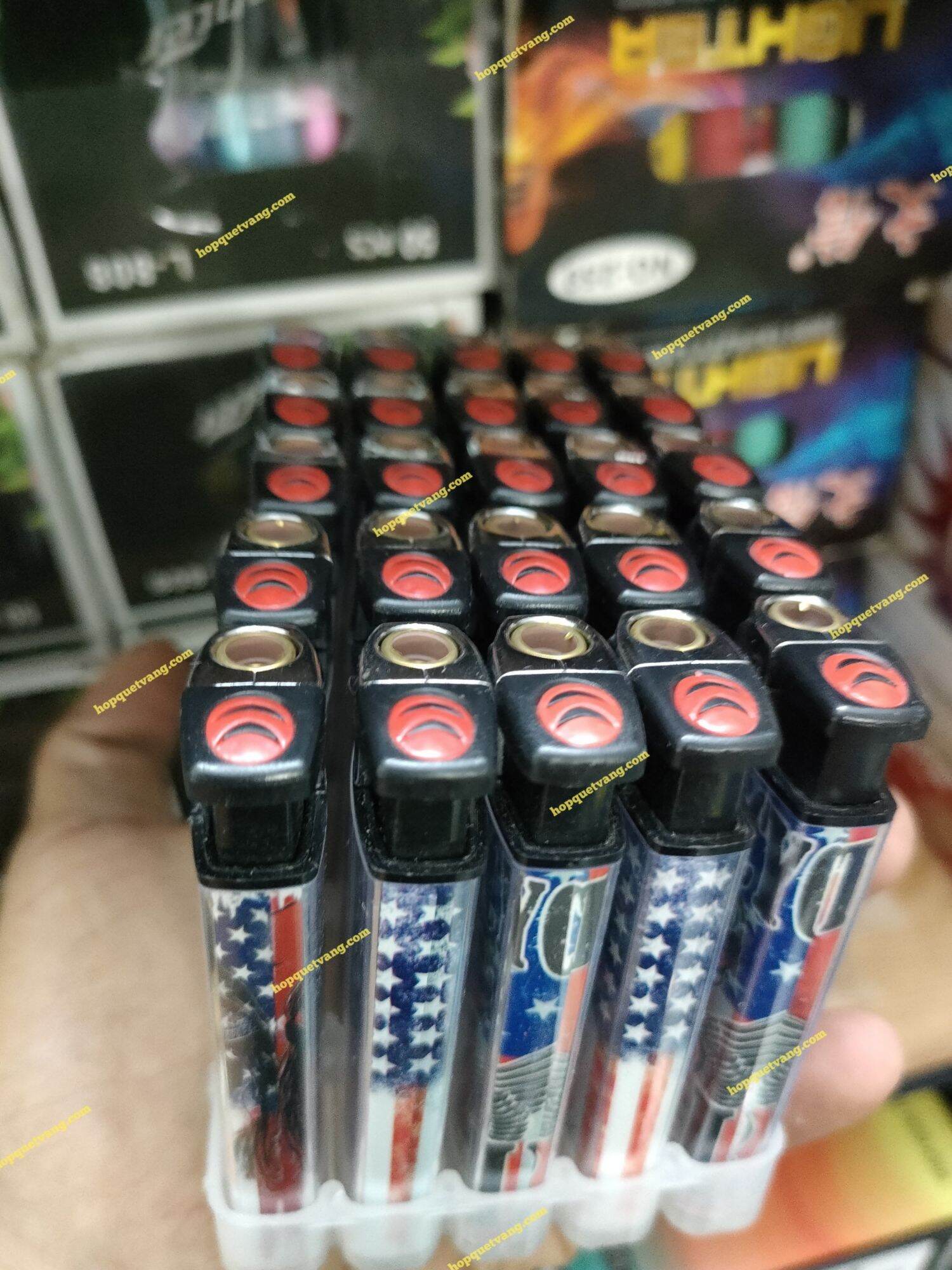 Combo 5 cái Hột quẹt / Bật lửa khò đỏ Hải Tặc Mỹ