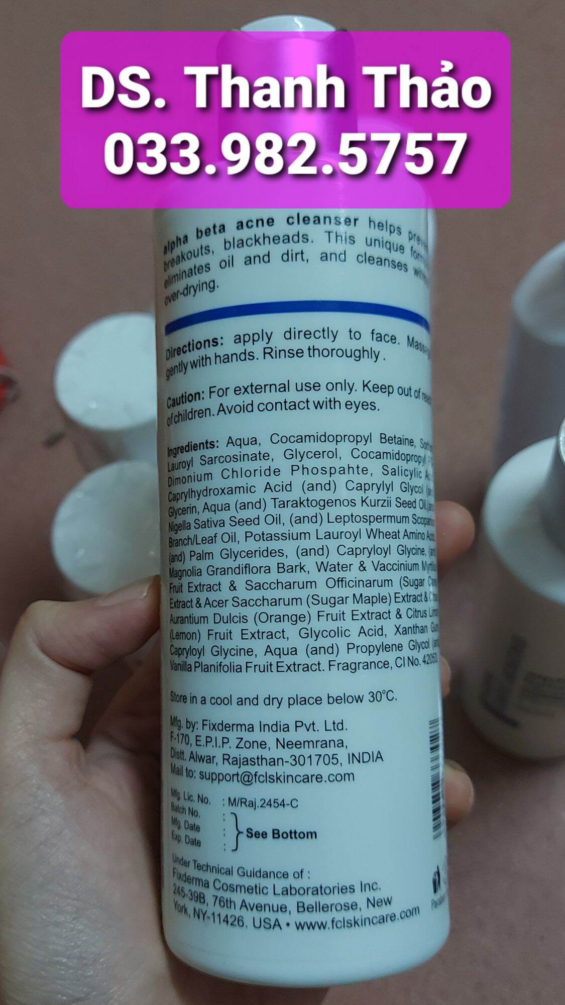 FCL Alpha-Beta ACNE Cleanser 200ml (MẪU MỚI)