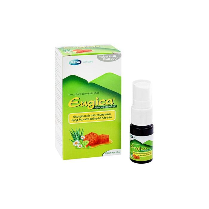 Xịt Họng Thảo Dược Eugica Chai 10ml