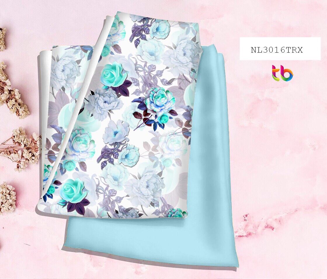 Vải Áo Dài In Hoa Hồng | Lazada.Vn