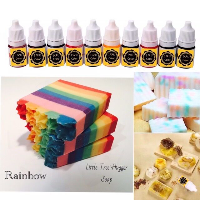 10ML Màu gel làm xà phòng Handmade, màu tan trong nước làm mỹ phẩm